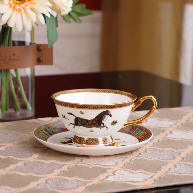 Coffee Cups And Saucer Sets Coffe Cup Ceramic Mug Bone China Coffeeware Set Vintage Porcelain Coffee Sets Tableware