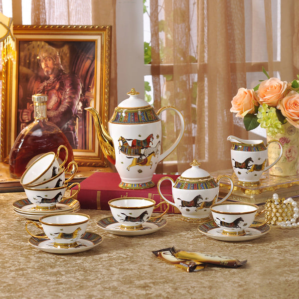 Coffee Cups And Saucer Sets Coffe Cup Ceramic Mug Bone China Coffeeware Set Vintage Porcelain Coffee Sets Tableware