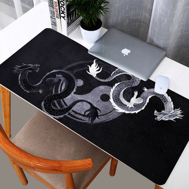 Dragon Mat Mousepad Gamer Office Mat Mouse Pad Light Gaming Room Accessories Desk Mat Art Keyboard Mats 900x400 Mausepad mat