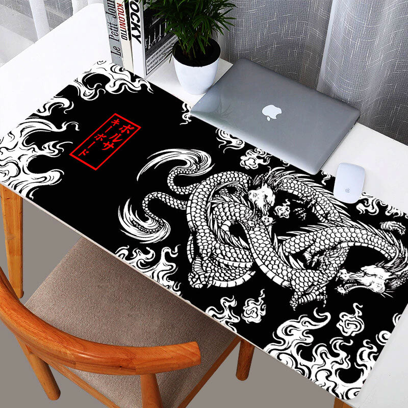 Dragon Mat Mousepad Gamer Office Mat Mouse Pad Light Gaming Room Accessories Desk Mat Art Keyboard Mats 900x400 Mausepad mat