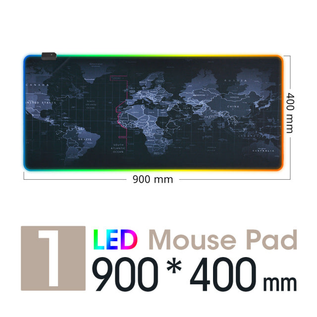 New World Map Speed Locking Edge Large Natural Rubber Mouse Pad Waterproof Game Desk Mousepad Keyboard Mat for Warcraft Dota LOL